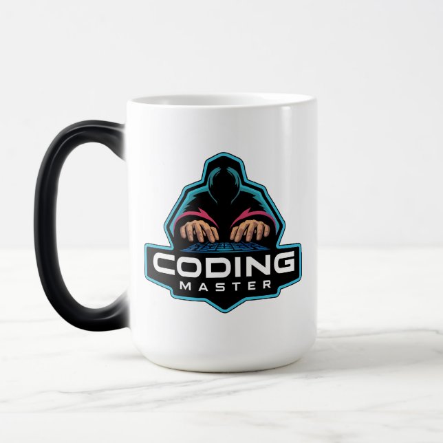 Cyber Coding Guru: Tech  Gifts Magic Mug (Left)