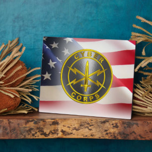 Cyber Corps Army Veteran  Plaque