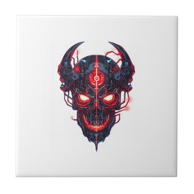 Cyber Demon Skull Lord Tile (Front)