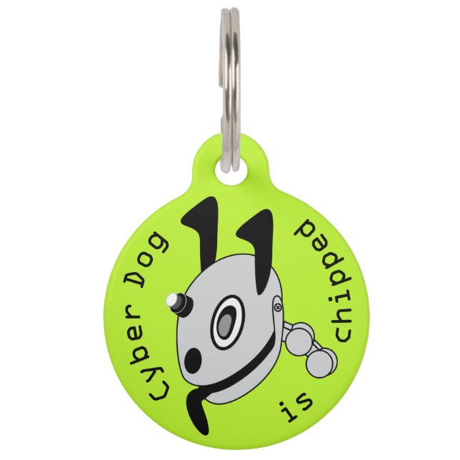 Cyber dog pet ID tag (Front)
