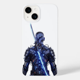 Cyber Dragon Samurai – Futuristic Warrior Art for Case-Mate iPhone 14 Case