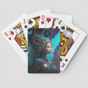Cyber Fairy Fantasy Art Playing Cards