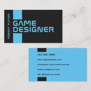 Cyber futuristic minimal business card