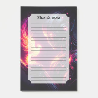 Cyber Futuristic Robot Phoenix Fire Spirit Post-it Notes