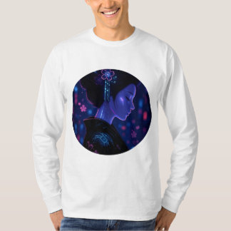 Cyber Geisha – Neon Serenity T-Shirt