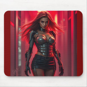 Cyber-Girl Mouse Pad