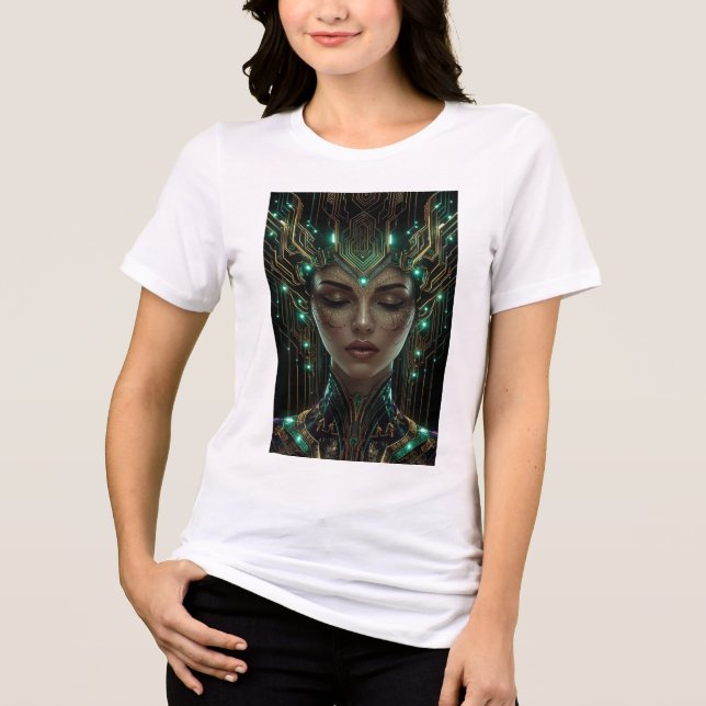 Cyber Goddess of Light Tri-Blend Shirt (Front)