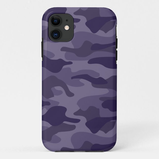 Cyber Grape Monocolor Camo Case-Mate iPhone Case (Back)