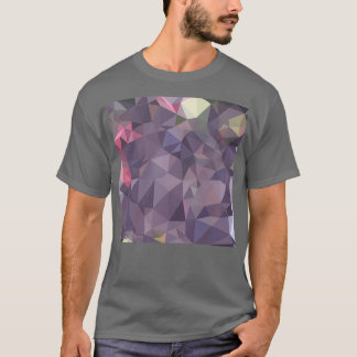 Cyber Grape Purple Abstract Low Polygon Background T-Shirt