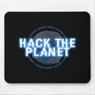 CYBER HACK THE PLANET computer, defcon, hack, hack Mouse Pad