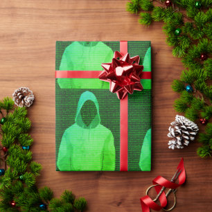 Cyber Hacker - Digital & Computer Crime Fighter Wrapping Paper