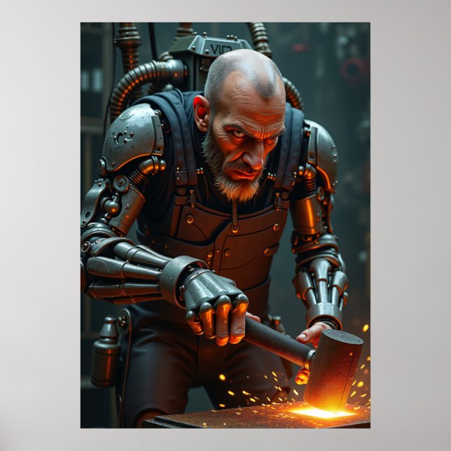 Cyber Hephaestus: Magma Smith Poster (Front)