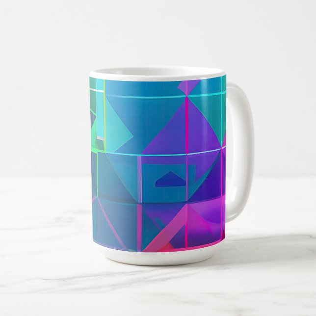 Cyber Lattice: A Spectrum of Light    Coffee Mug (Front Right)