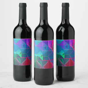 Cyber Lattice: A Spectrum of Light    Wine Label