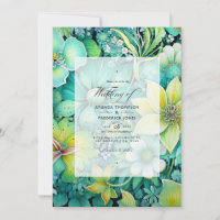 Cyber Lime Floral Wedding