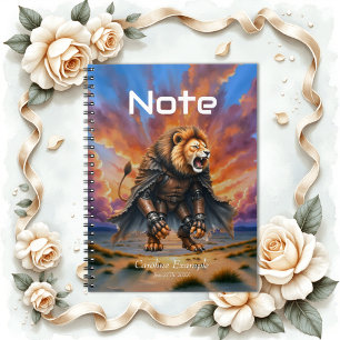 Cyber Lion of the Wastelands Notebook