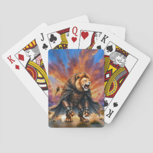 Cyber Lion of the Wastelands  Playing Cards
