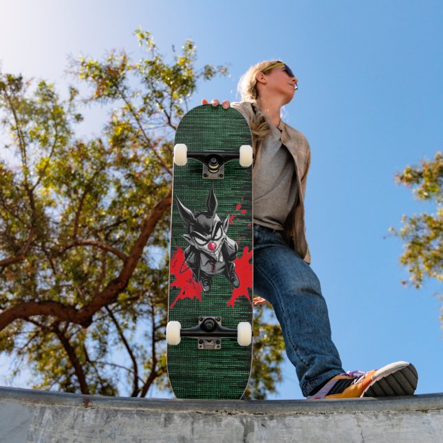 Cyber Matrix Cartoon Demon Skateboard (Outdoor 1)
