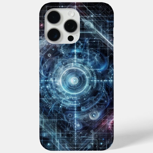 Cyber Matrix: neon matrix theme Case-Mate iPhone Case (Back)