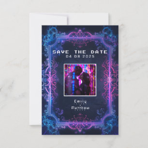 Cyber-Mediaeval Fusion Wedding Save The Date