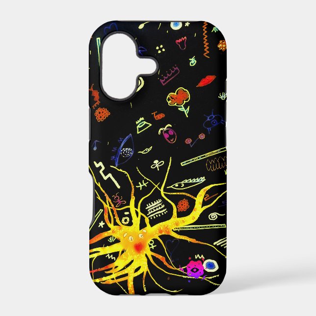 Cyber Neon Doodles (Back)