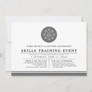 Cyber + Network Security   Training Event Minimal Invitation