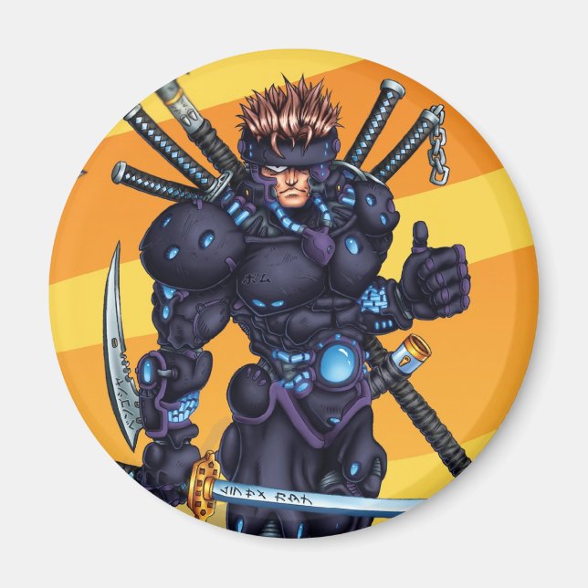 Cyber Ninja Magnet (Front)