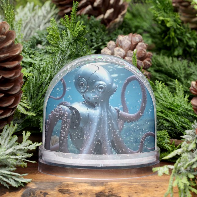 Cyber Octopus snow globe (Winter)