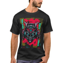 Cyber Oni Mask - Japanese Techwear Gold Edition