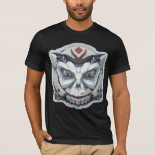 Cyber Oni: The Mecha Demon Face T-Shirt
