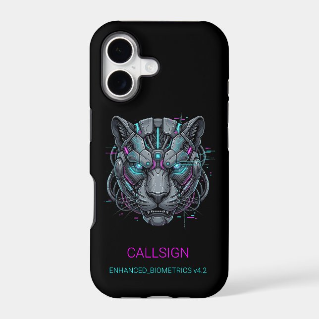 Cyber Panther iPhone 17 Tough Case (Back)