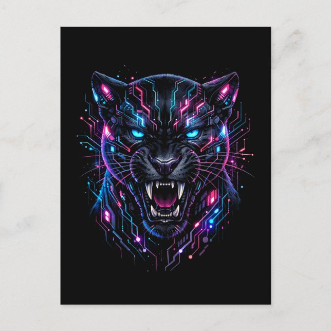 Cyber Panther Postcard (Front)