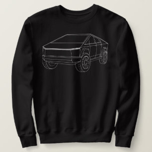 Cyber Pick-Up Truck Silhouette Unisex cyber truck Sweatshirt