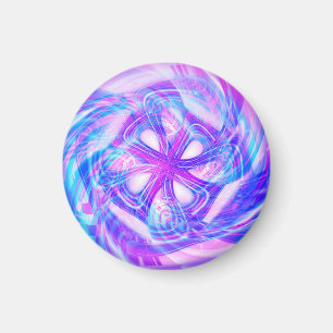 Cyber Pink and Blue Magnet