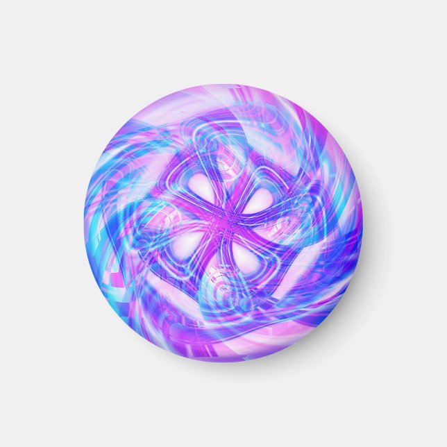 Cyber Pink and Blue Magnet (Front)