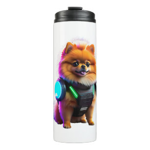 Cyber Pomeranian Explorer of the Future Thermal Tumbler