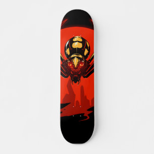 cyber punk spider skateboard