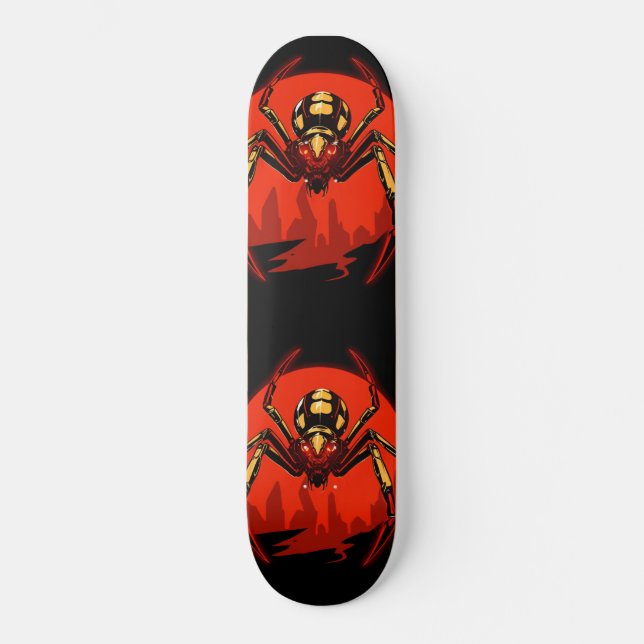 cyber punk spider  skateboard (Front)