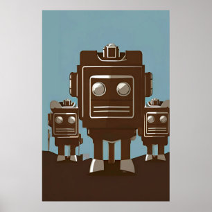 Cyber Radio Rodeo Patrol Ken Gage Sci-Fi Poster