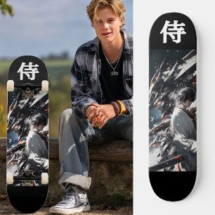 CYBER SAMURAI - Futuristic Mecha Ronin Skateboard