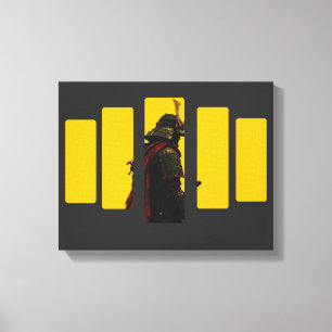 Cyber Samurai Japanese Warrior Bushido Art Canvas Print