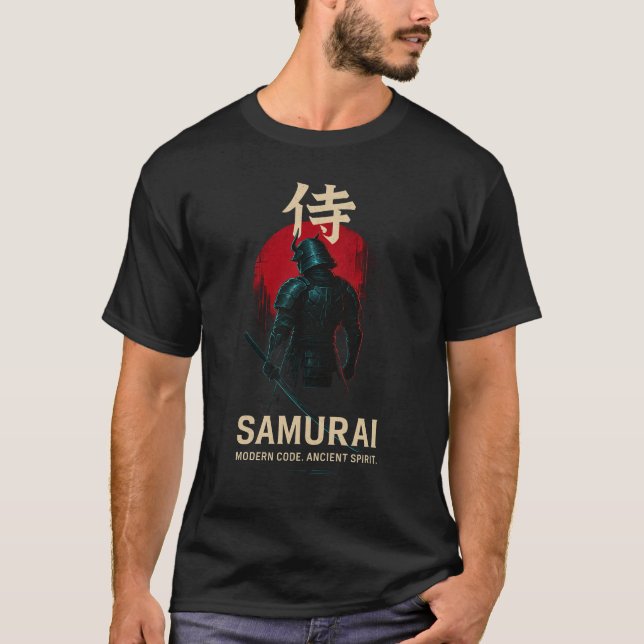 Cyber Samurai – Modern Code. Ancient Spirit. T-Shirt (Front)
