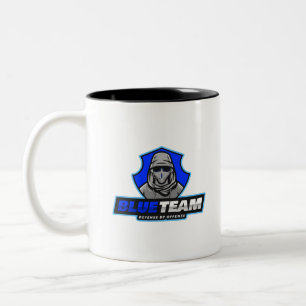 Cyber Secuirty Blue team Shield Two-Tone Coffee Mug