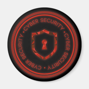 CYBER SECURITY BADGE SEAL MAGNET