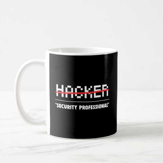 Cyber Security Computer Hacker Coffee Mug (Left)