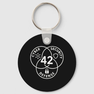 Cyber Security Defence 42 Shield Design Key Ring