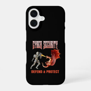 Cyber Security Knight Dragon Defence iPhone 16 Case