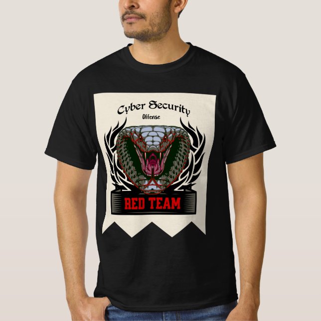 Cyber Security Red Team Cobra Strike T-Shirt (Front)