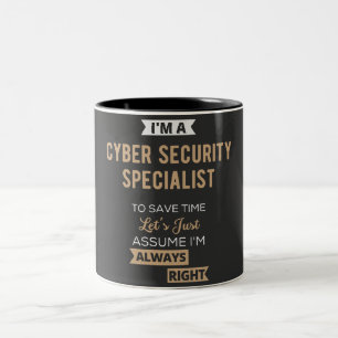 Cyber Security Specialist Two-Tone Coffee Mug