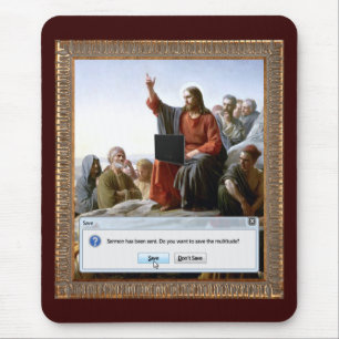 Cyber Sermon Funny Mouse Pad